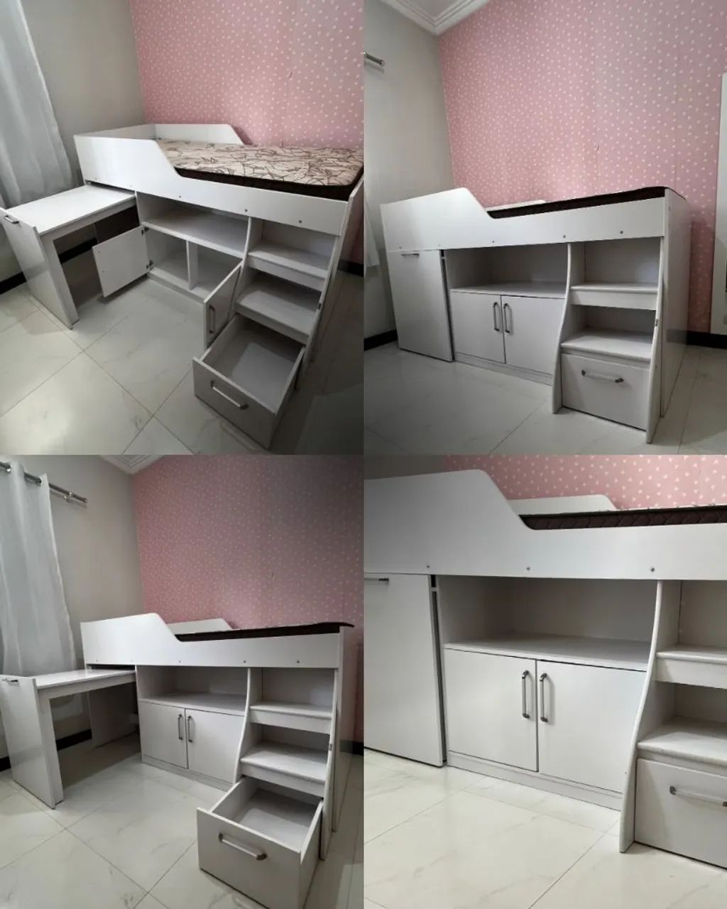 Cama com escrivaninha 
