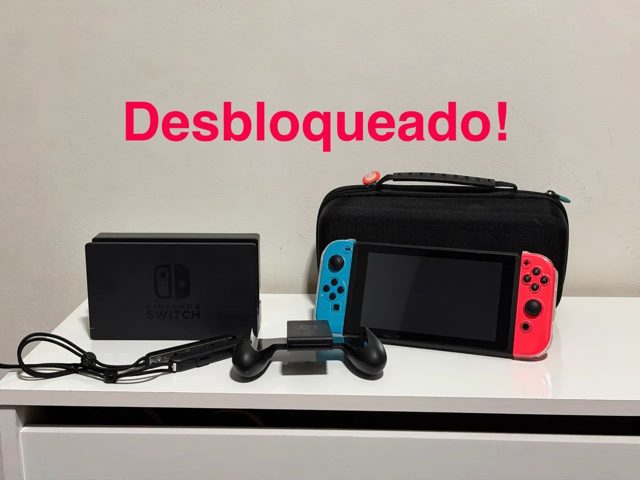 Nintendo switch v2 desbloq. Impecável