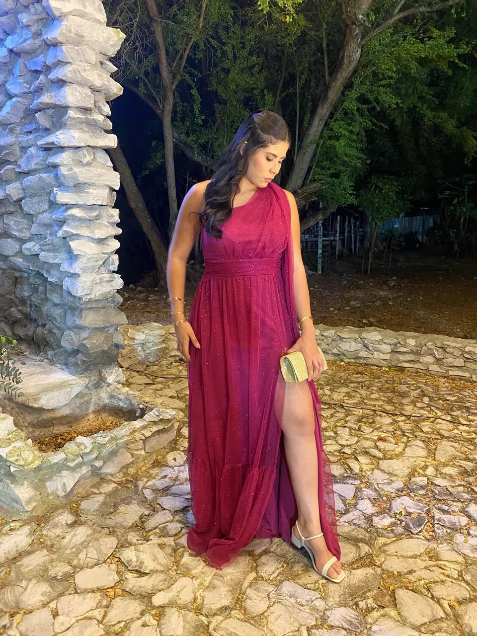 Vestido fúcsia madrinha/festa/formatura 