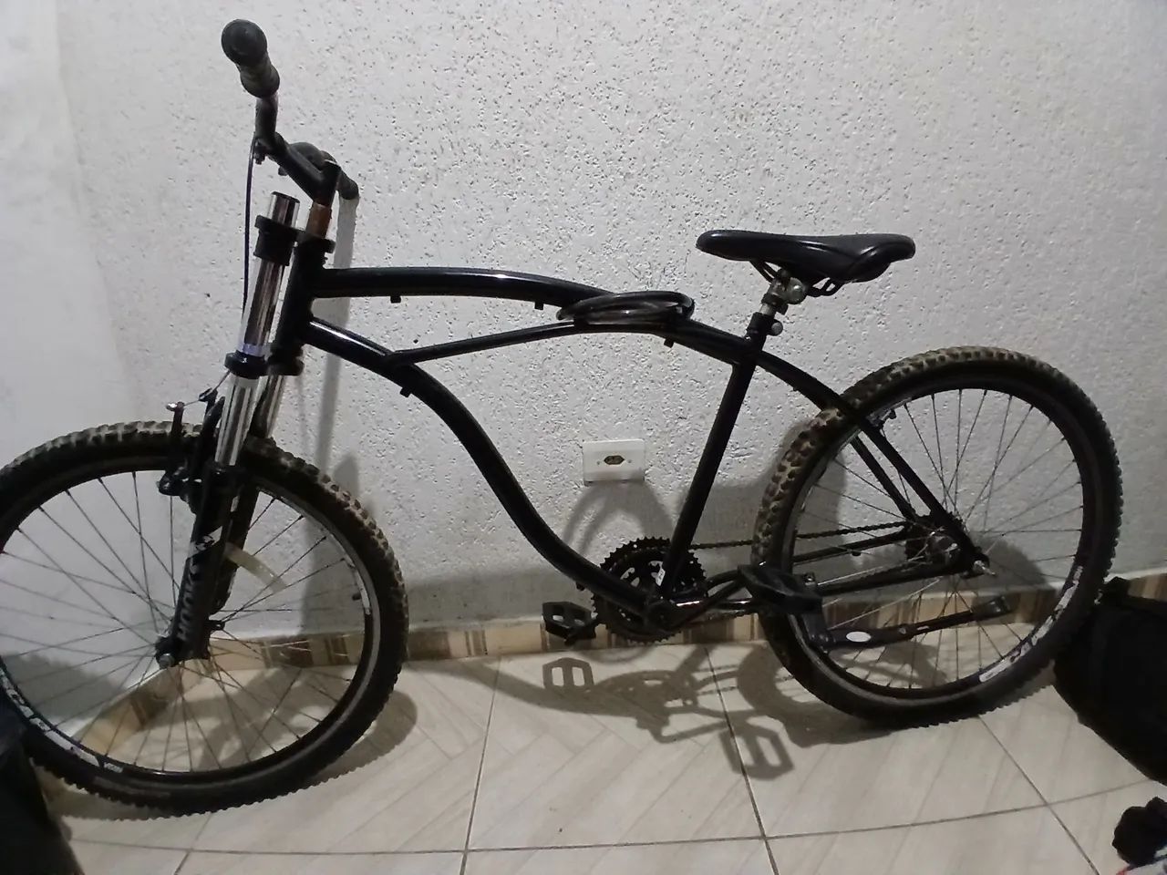Bicicleta aro 26 com suspensão dupla