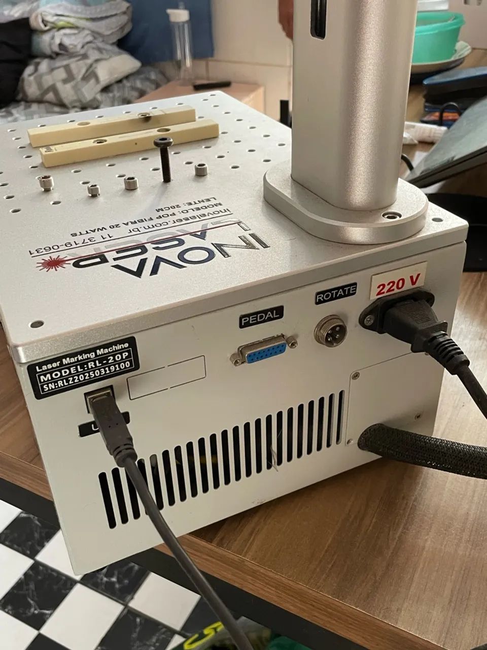 Máquina a laser fiber gravação 20W - Foto 4