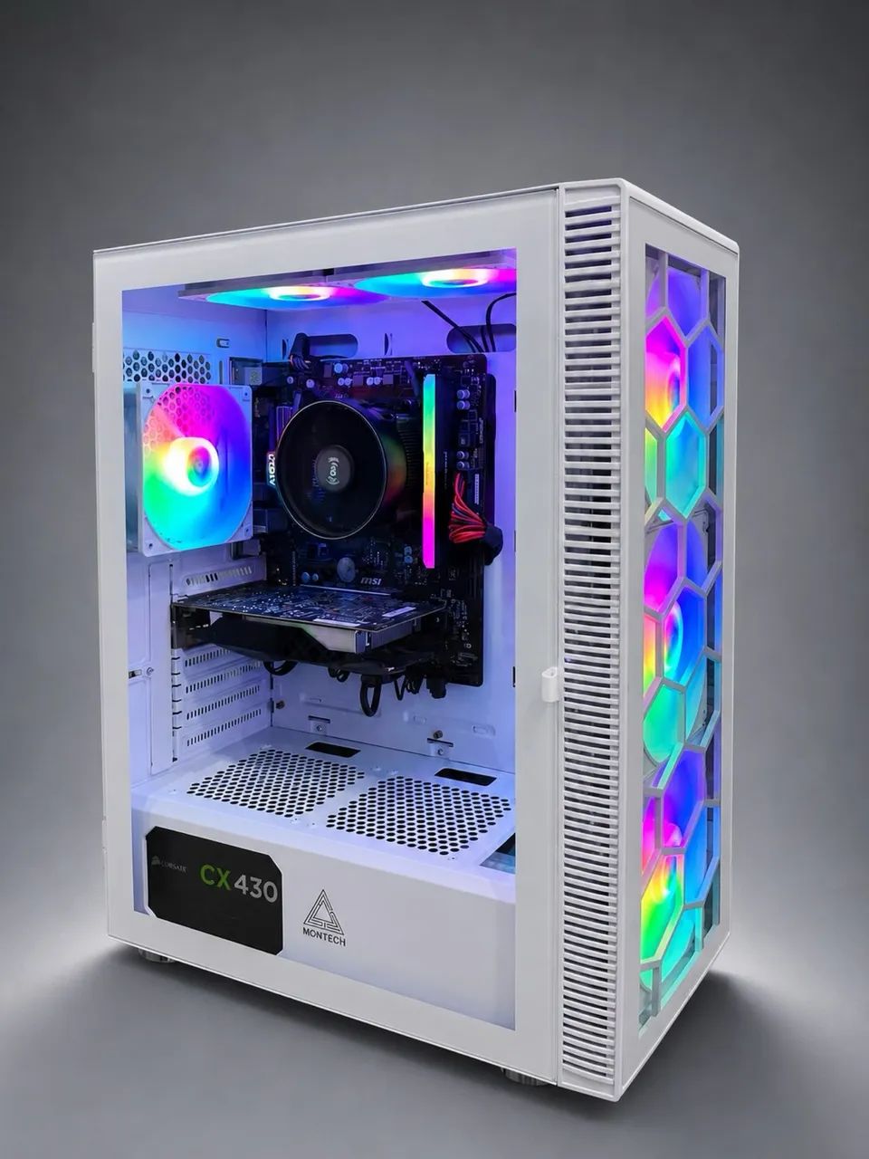 Pc gamer com Ryzem 7 16 de ram placa de vídeo  - Foto 4
