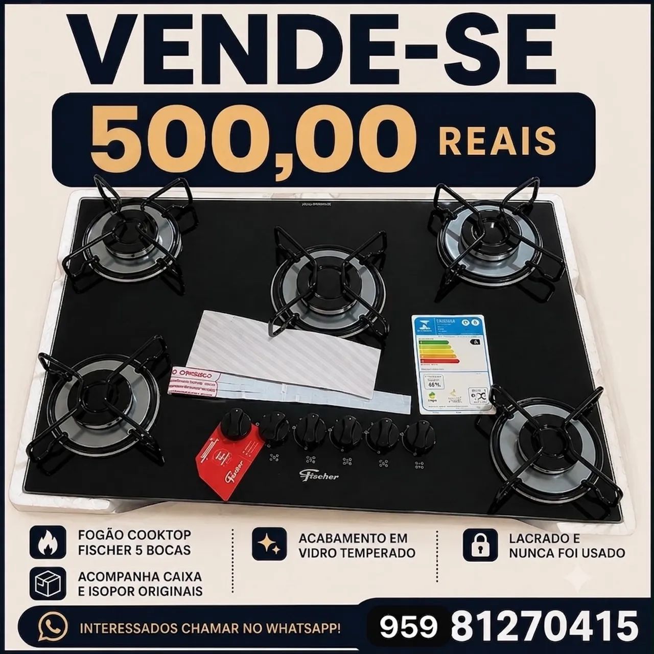 Vende-se Cooktop