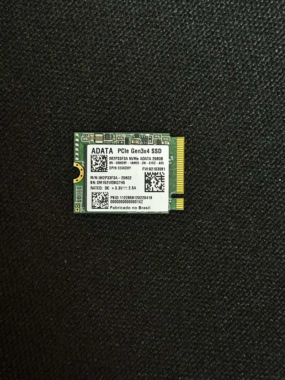 SSD NVME 256gb ADATA