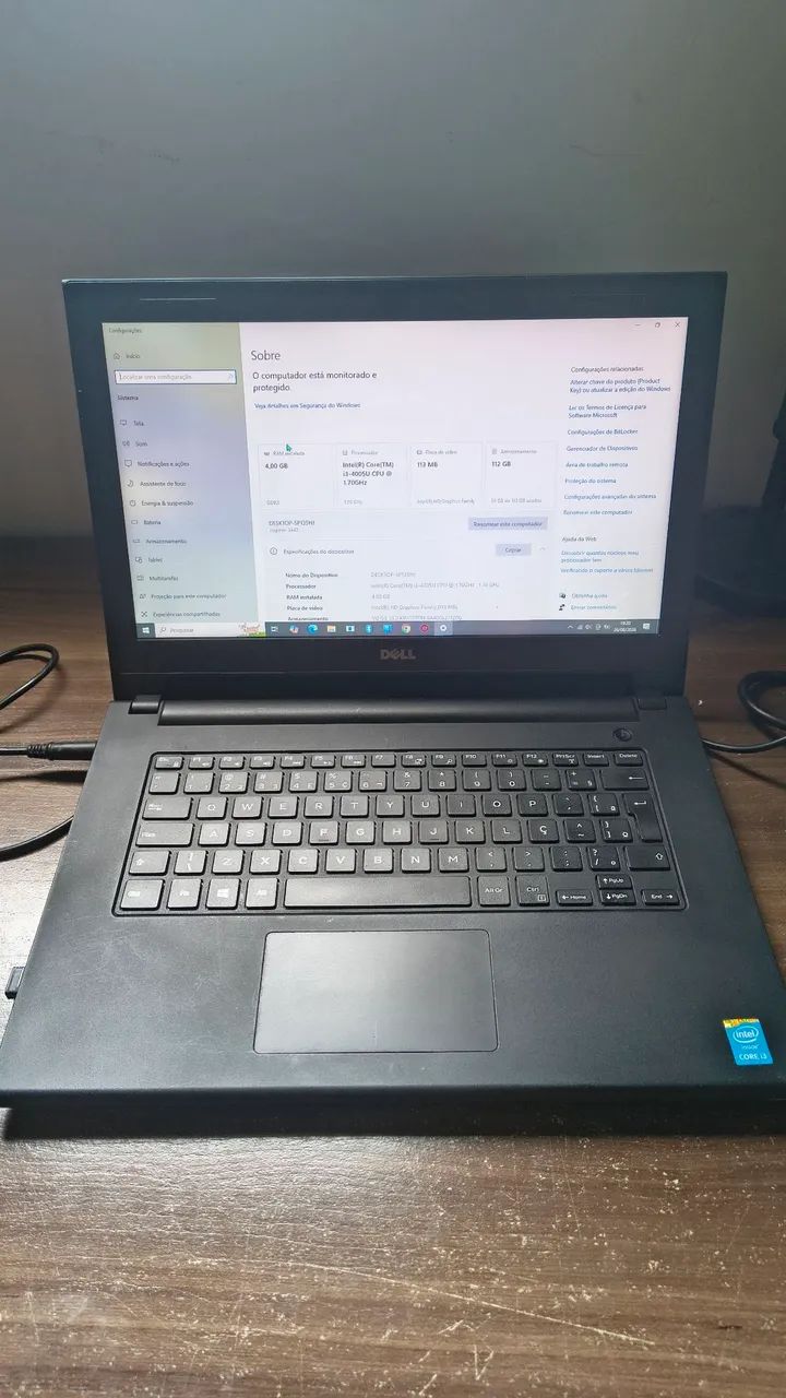 Notebook Dell Inspiron 14 Core i3 + SSD - Rápido e Barato