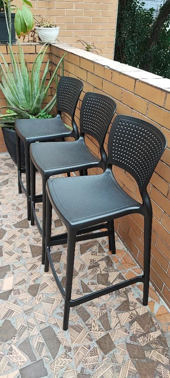 3 banquetas Tramontina 