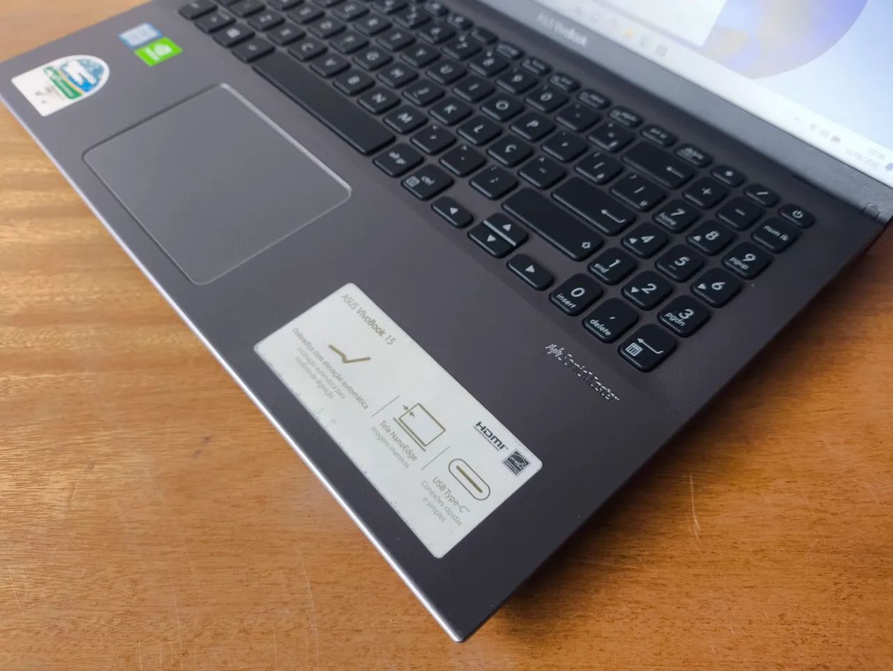 Notebook Asus i7- 8th, NVIDIA GeForce, SSD M2 nvme + HD, 8 GB de RAM, Windows 11 - Foto 3