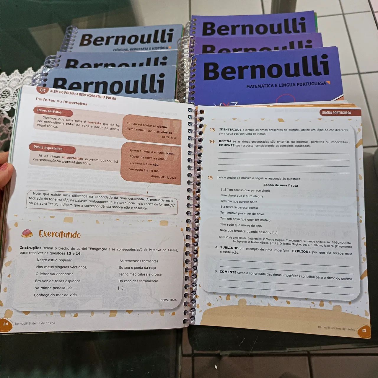 Kit de apostilas Bernoulli 7° ano, Ed: 2025! - Foto 4