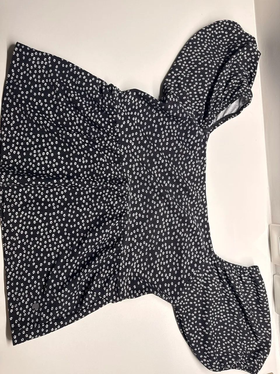 Blusa feminina Youcom florida Preta