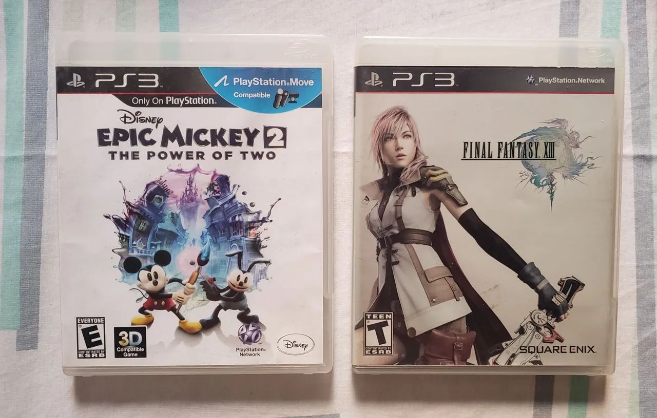 Epic Mickey + Final Fantasy 13 (PS3)