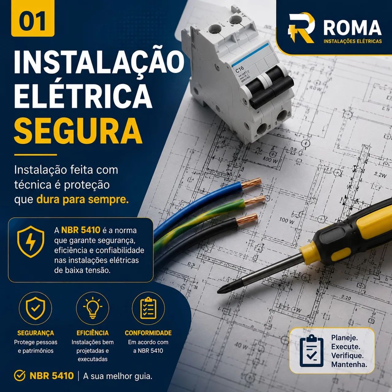 ROMA Serviços Elétricos | Técnico em Eletrotécnica e Manutenção Profissional - Foto 2