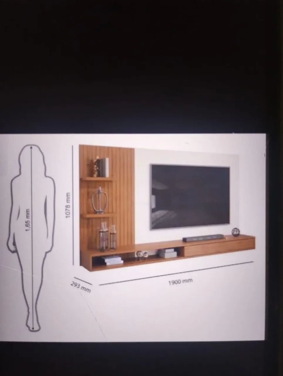 Vendo painel para TV até 60 polegadas semi nova em perfeito estado. - Foto 4