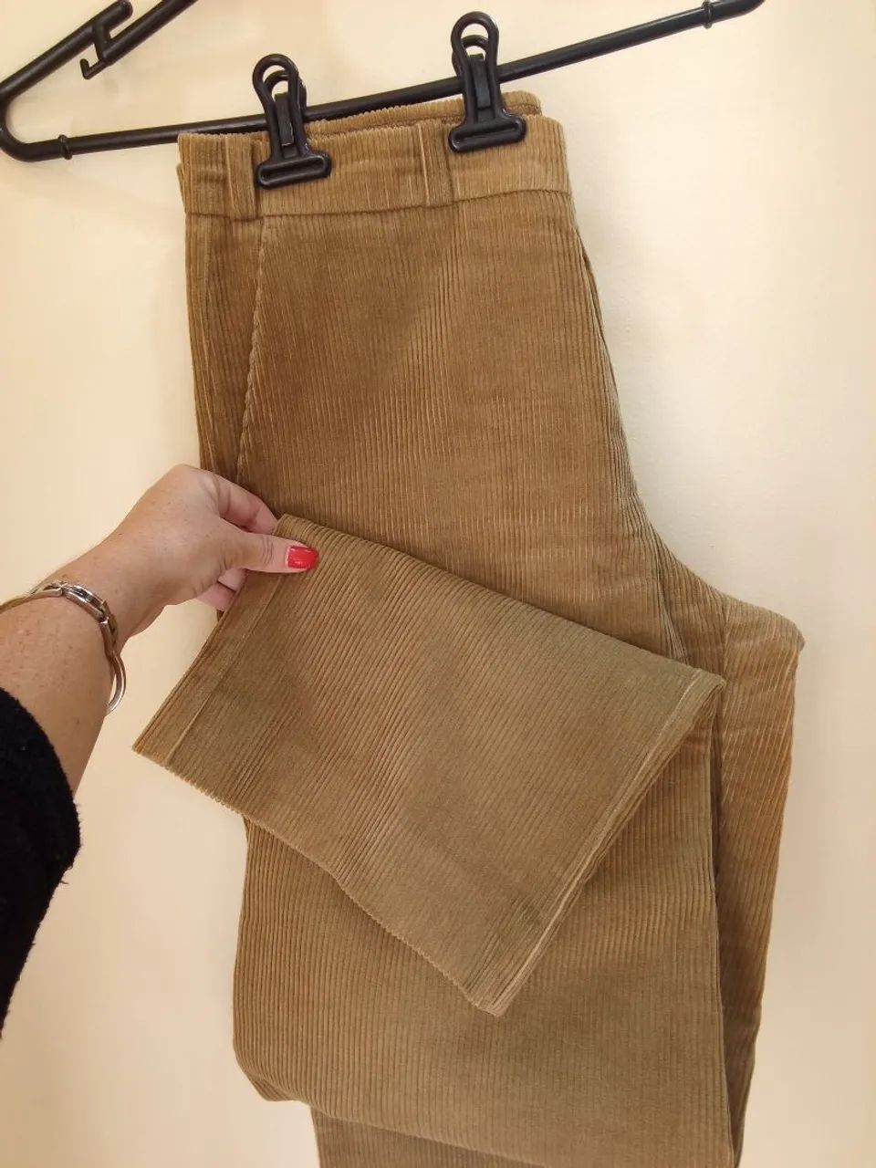Calça masculina veludo cotelê  - Foto 3
