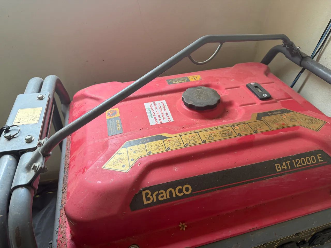 Gerador de energia a gasolina branco B4T 12000E - Foto 3