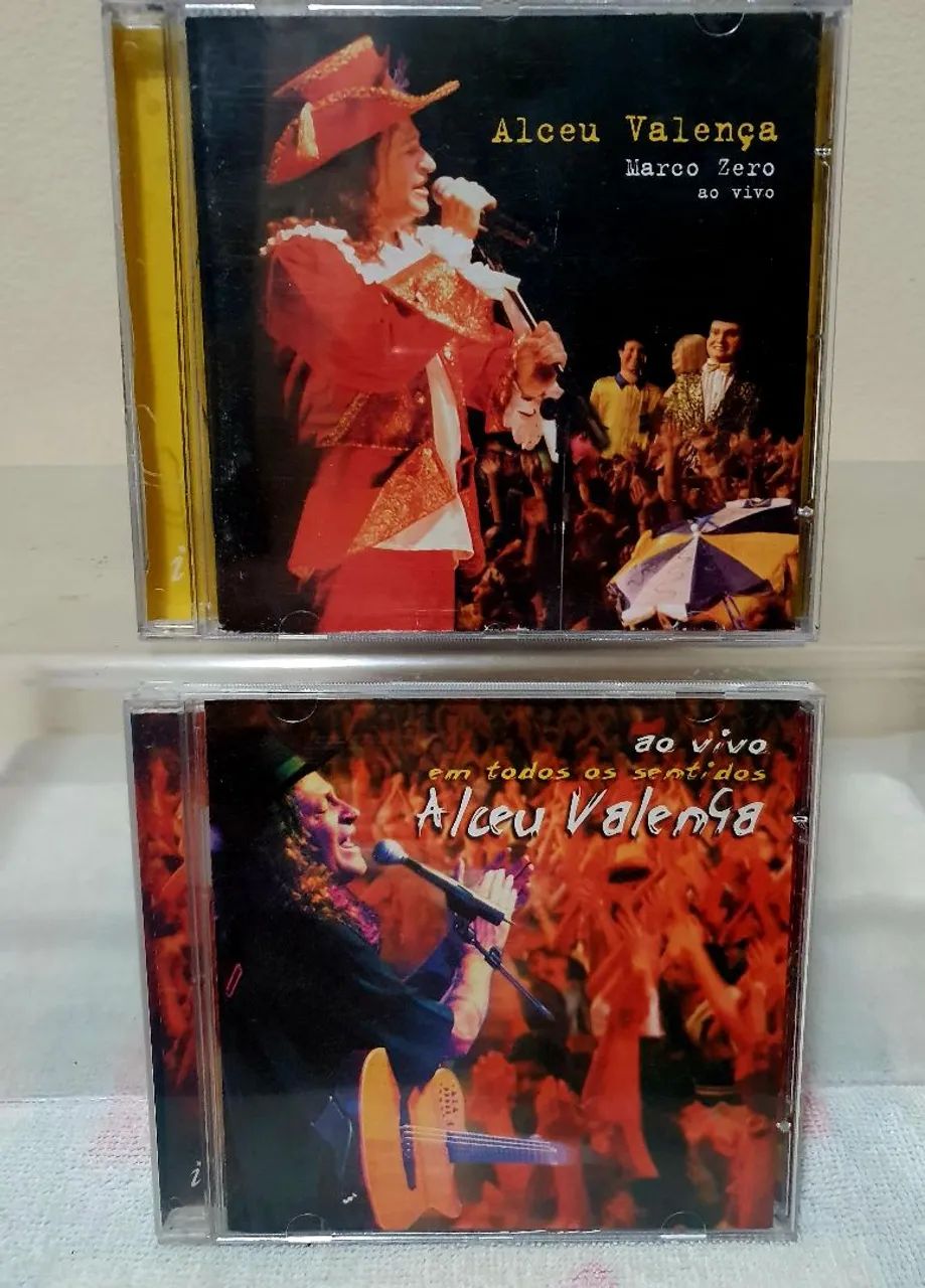 Lote CDs com discografia de Alceu Valença com 2 cds