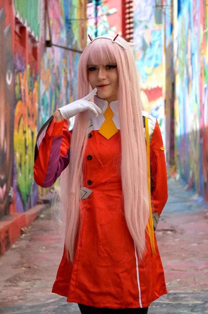 Cosplay zero two com peruca  - Foto 3