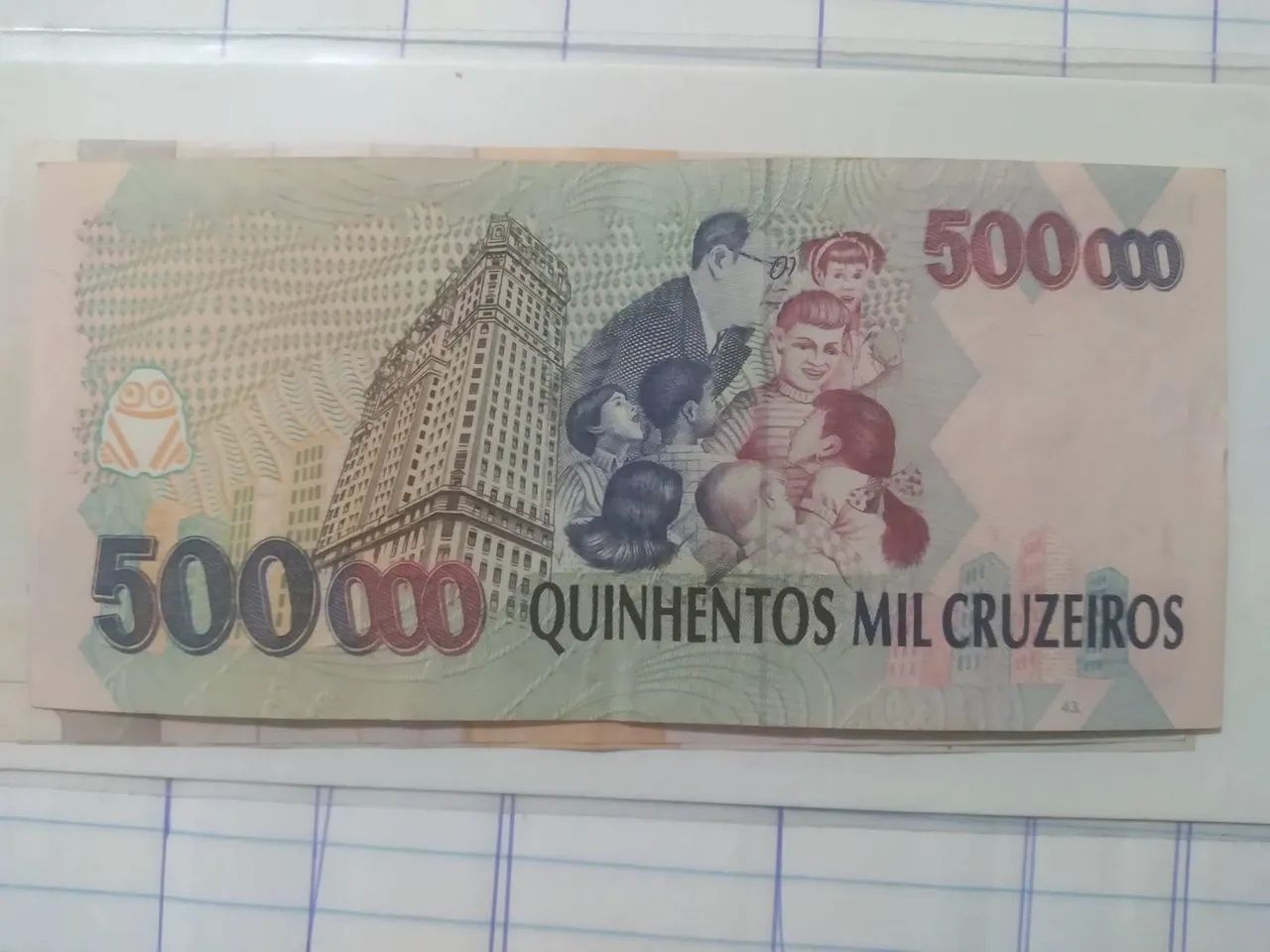 SET 18 - 2 CÉDULAS CRUZEIROS E CRUZEIROS REAIS - Foto 2