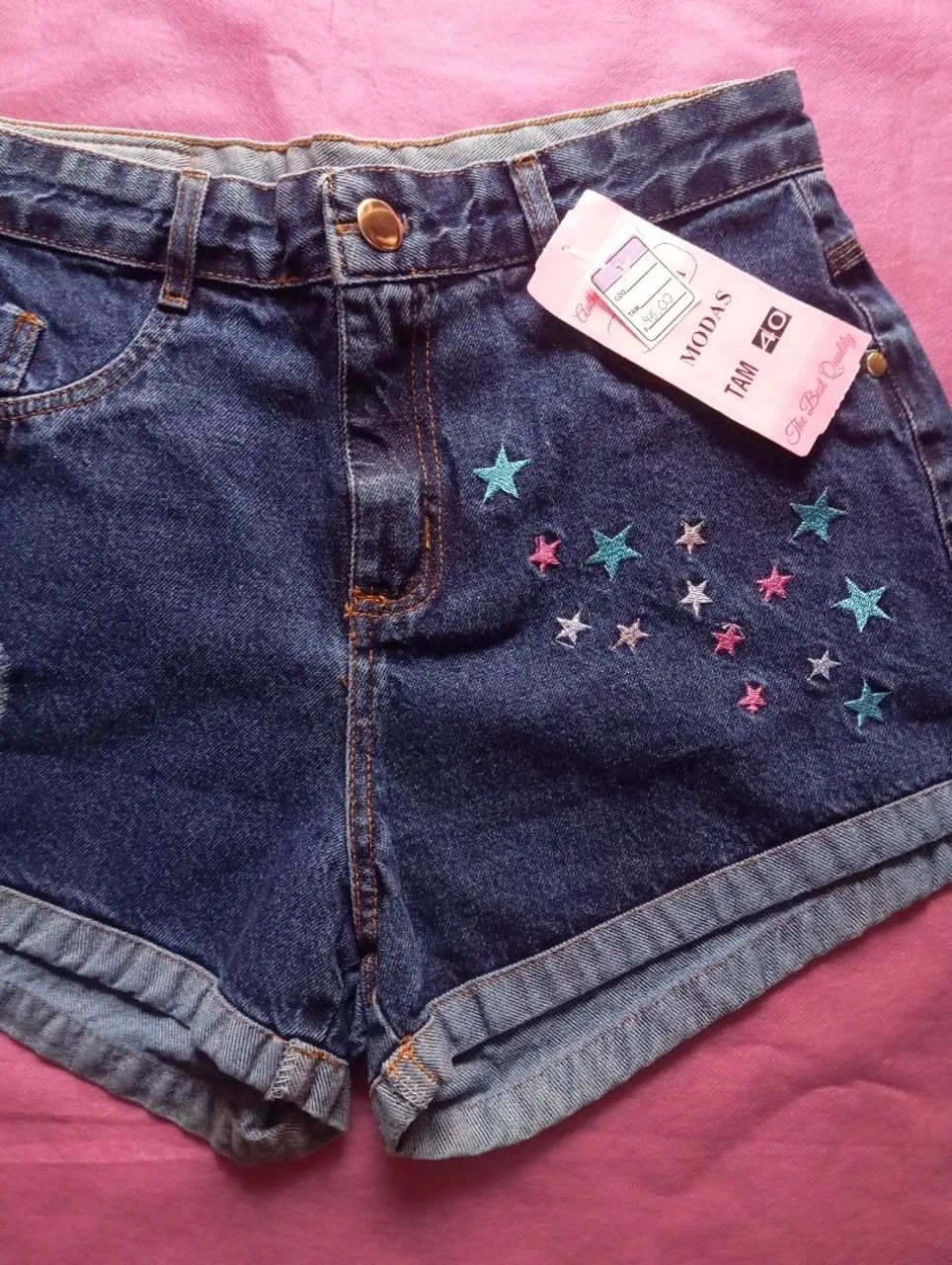 Shorts jeans tamanho 40