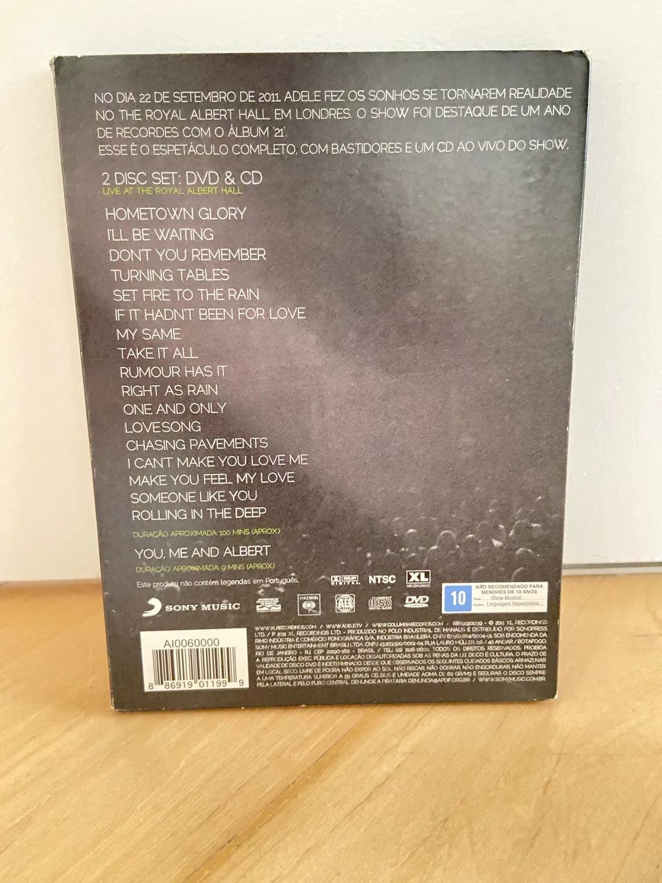 DVD Show Adele Live at the Royal Albert Hall  - Foto 3