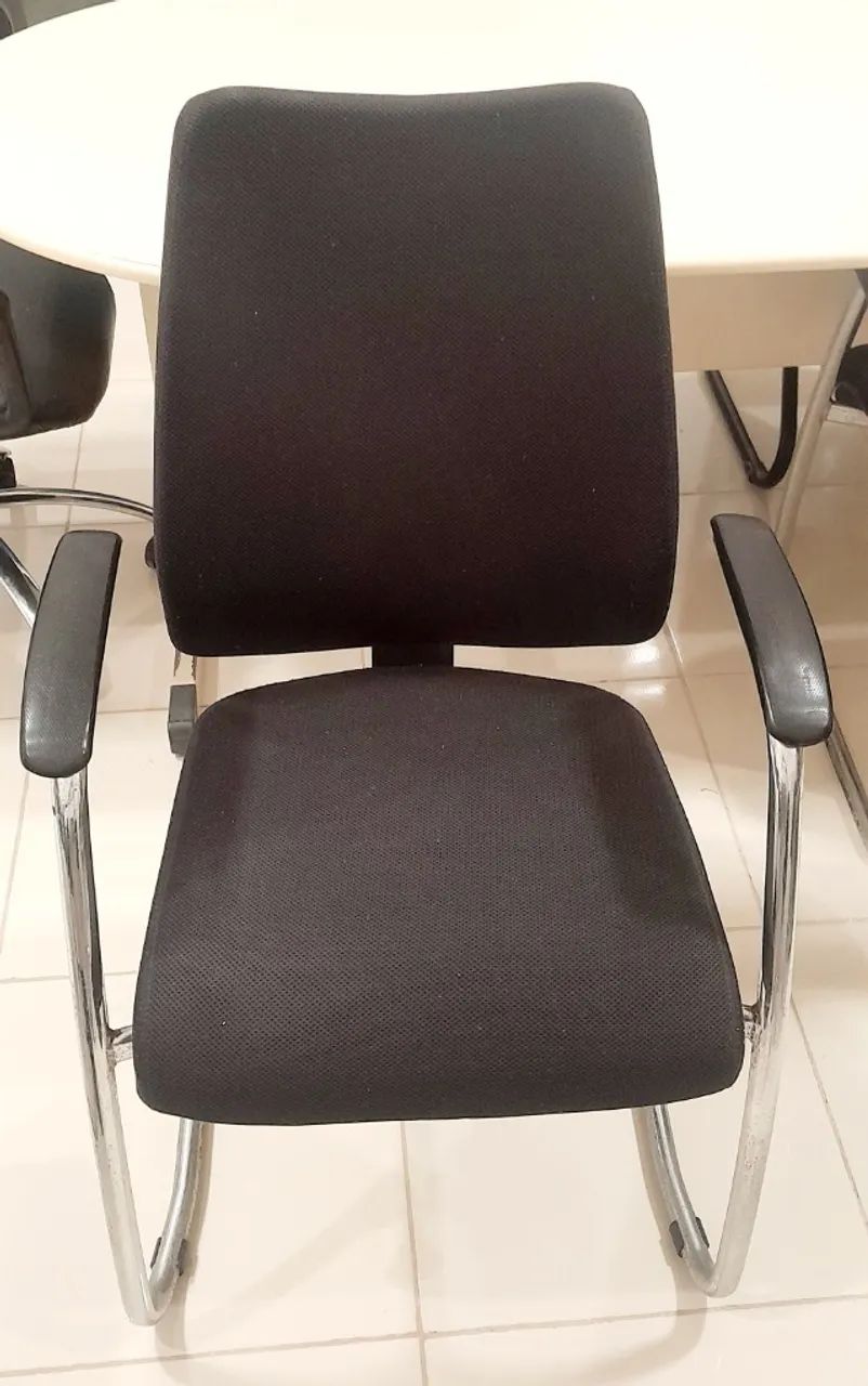 Mesa para reunião com 6 cadeiras completa 2 metros - Foto 2