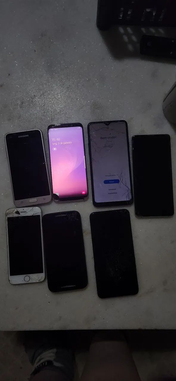 Lote de 7 celulares com defeito (ler descrição) - Foto 6