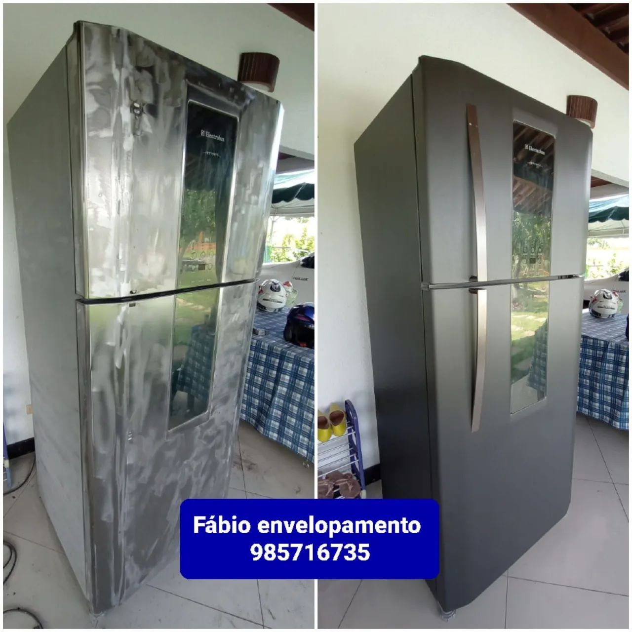 Envelopamento de geladeira  - Foto 2