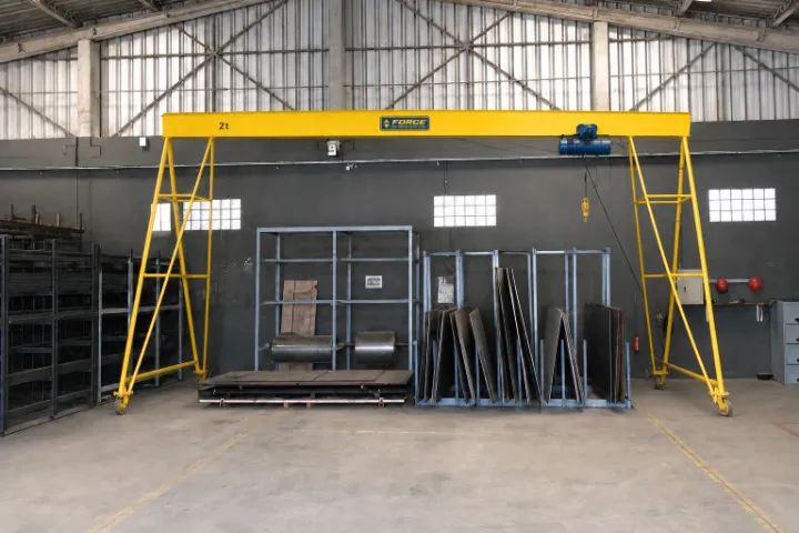Pórtico 2T com rodas articuladas 