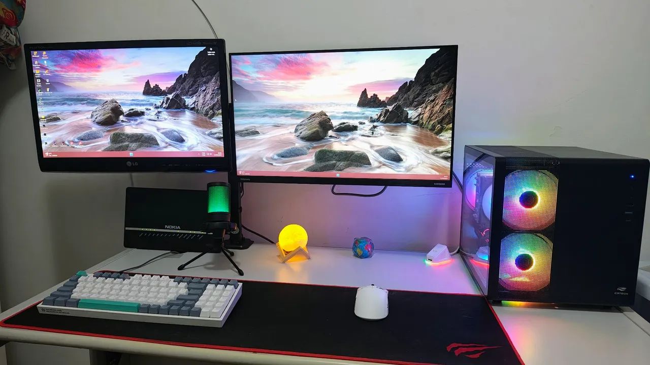 Suporte duplo para monitores de 17" a 32" - Foto 3