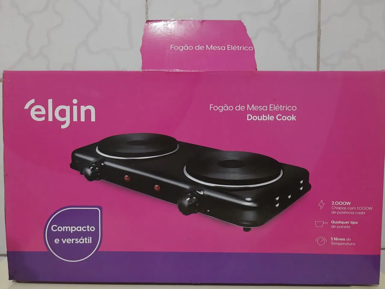 Fogão elétrico Elgin duas bocas