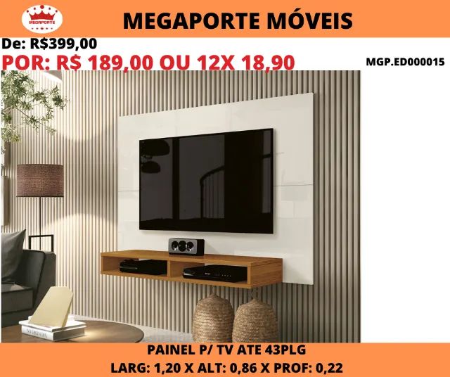 Painel Fox 1,20 para Tv até 43Plg