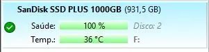 SSD SanDisk SSD Plus 1TB SATA 2.5" - Saúde 100% - Foto 2