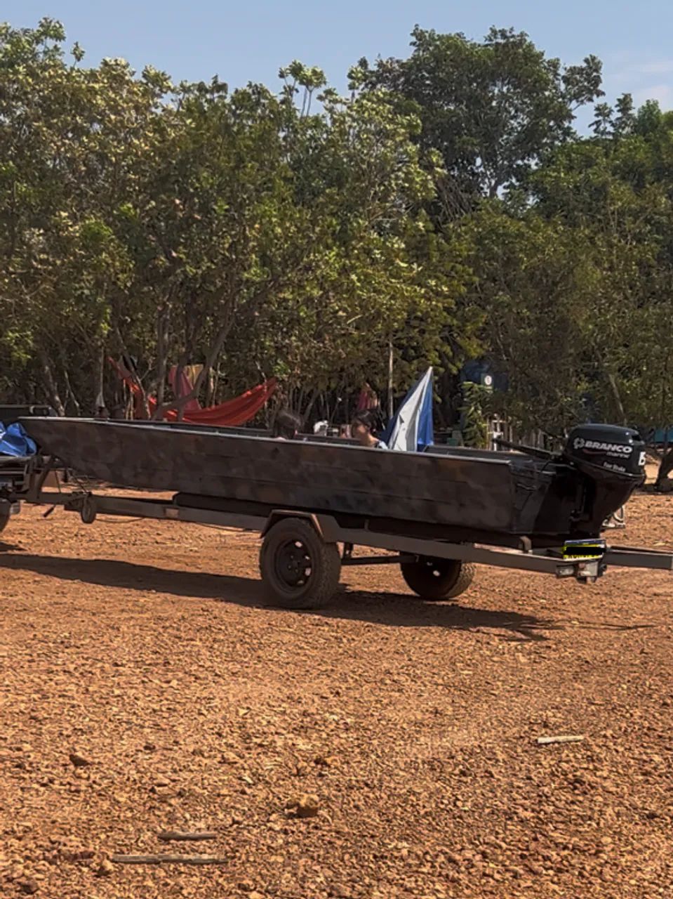 Barco com carreta e motor prontos para uso. - Foto 4