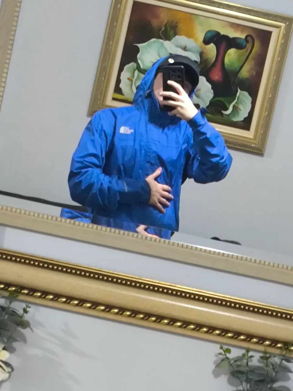 blusa corta vento the north face azul p - Foto 3