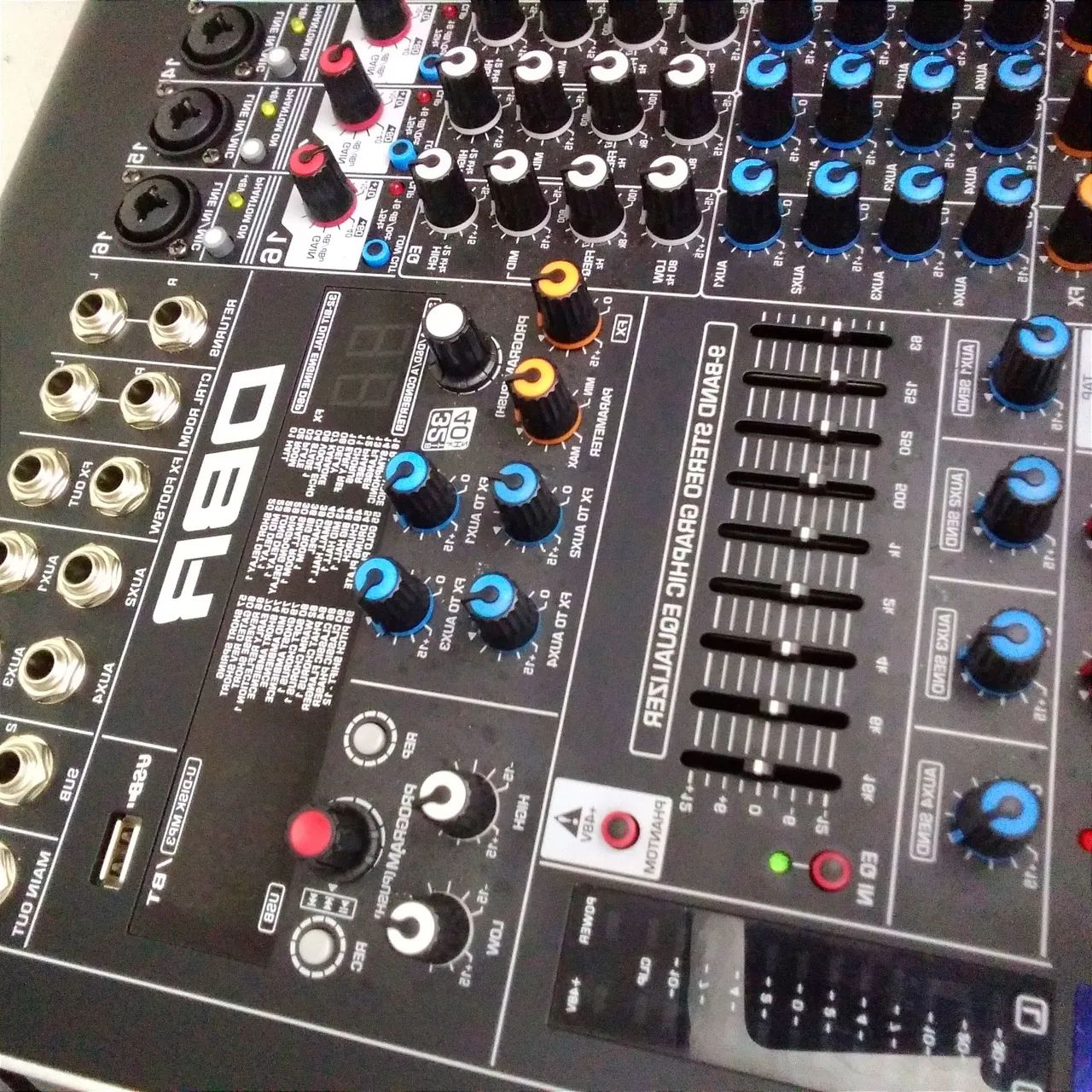 Mesa de Som DBR DM16 USB Interface de áudio451035590957486083