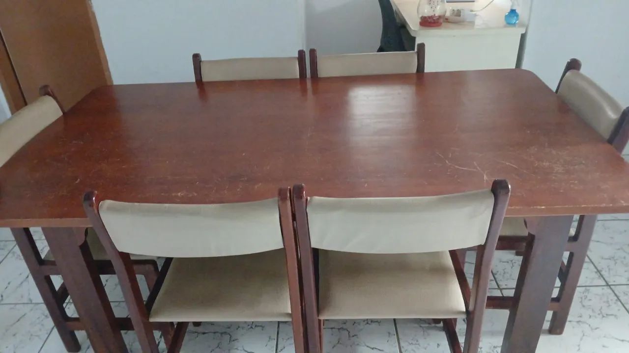 Vendo jogo de Mesa Mogno - Foto 2