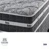 Cama Box Casal + Colchão D33 Molas Ensacadas