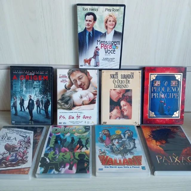 Lote com  9 DVDS de Filmes  originais em Ótimo Estado , Sortidos de coleção. 