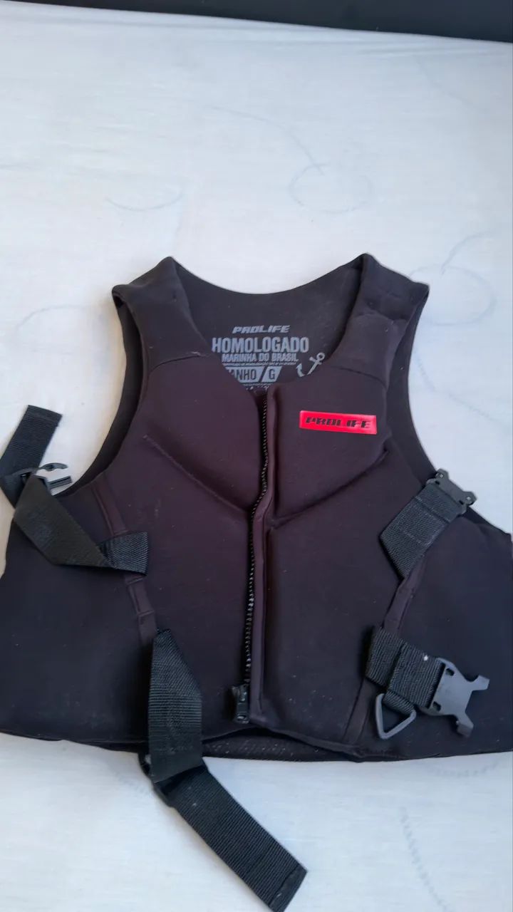 Colete Salva-vidas Prolife Protech V4 Homologado - Vermelho
