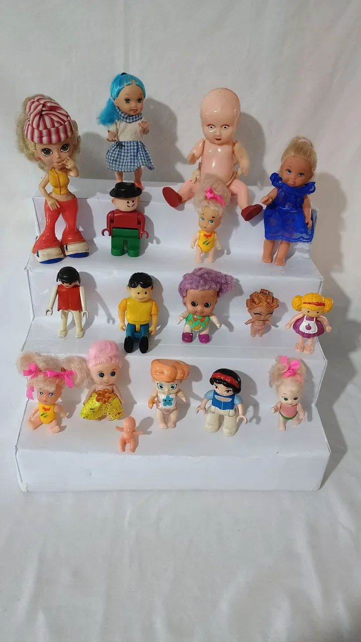 Lote de mini bonecas antigas 