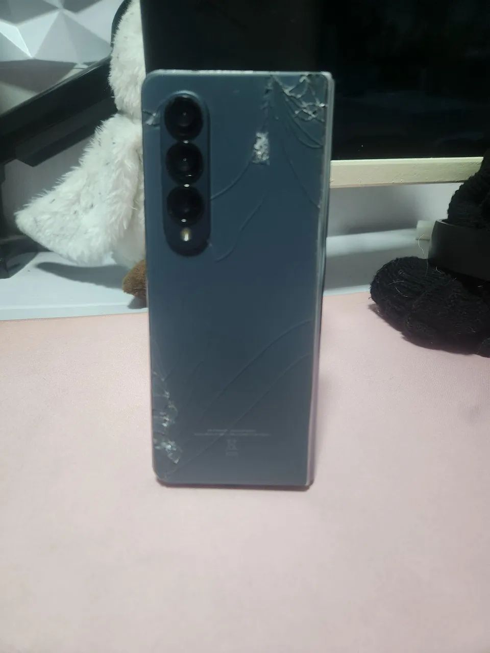 Com Defeito Samsung Galaxy Z Fold 4 512GB 12GB de RAM 5G - Foto 4