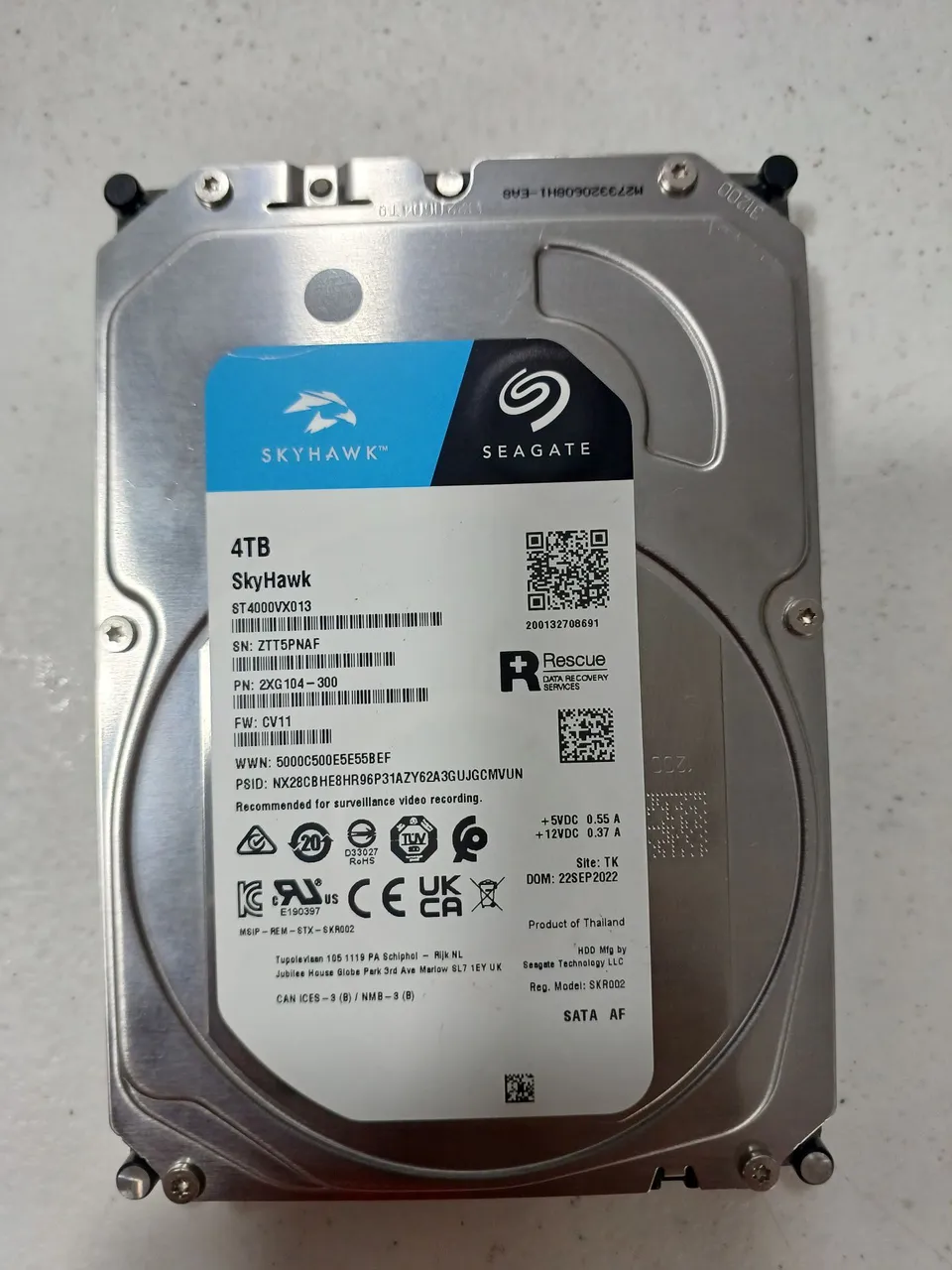 2 HDs seagate 4TB skyhawk ideal pra dvr nvr - Armazenamento