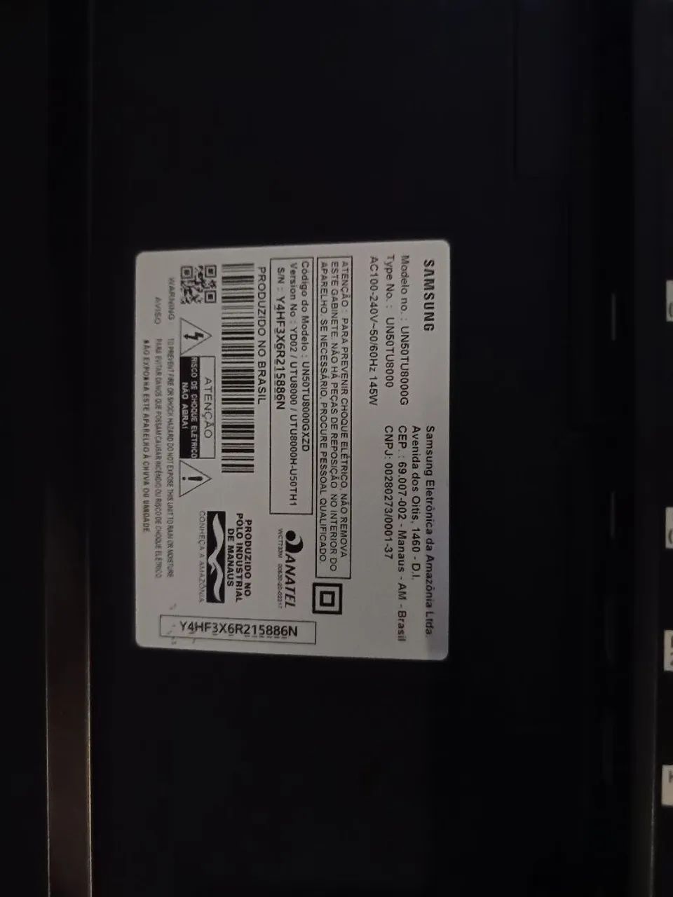 TV SAMSUNG 50 POLEGADAS COM DEFEITO  - Foto 2