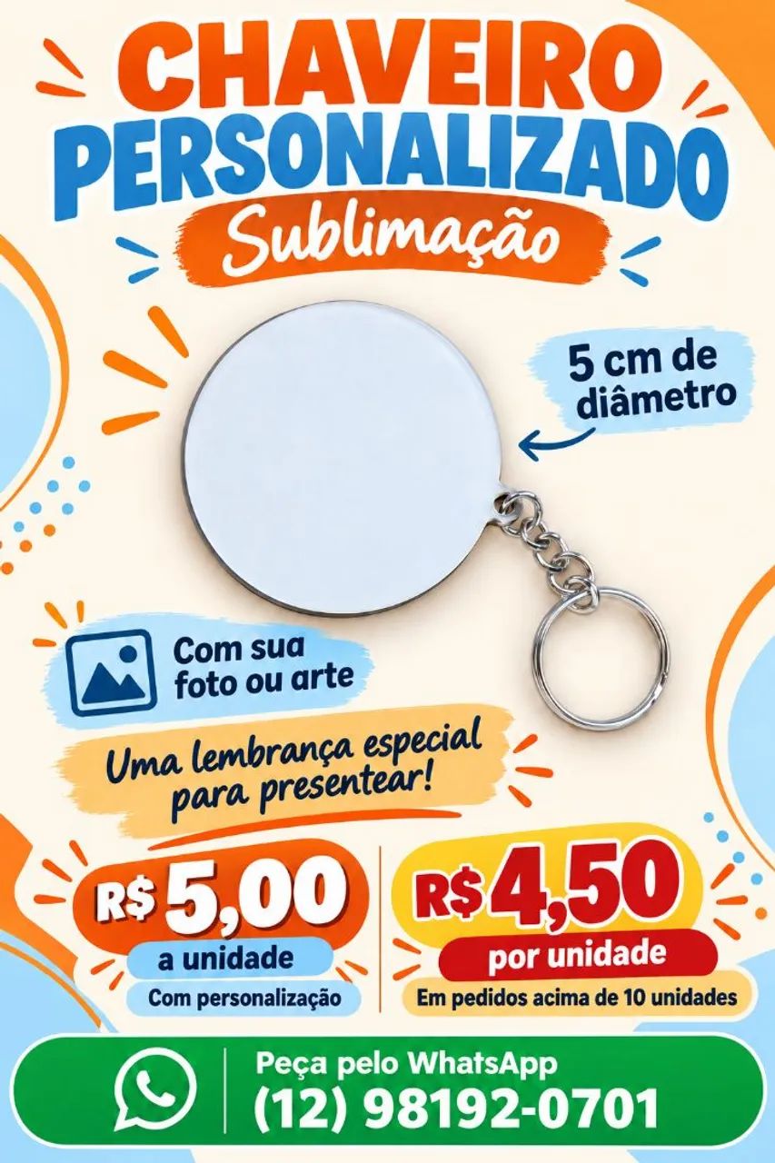 Chaveiro personalizado