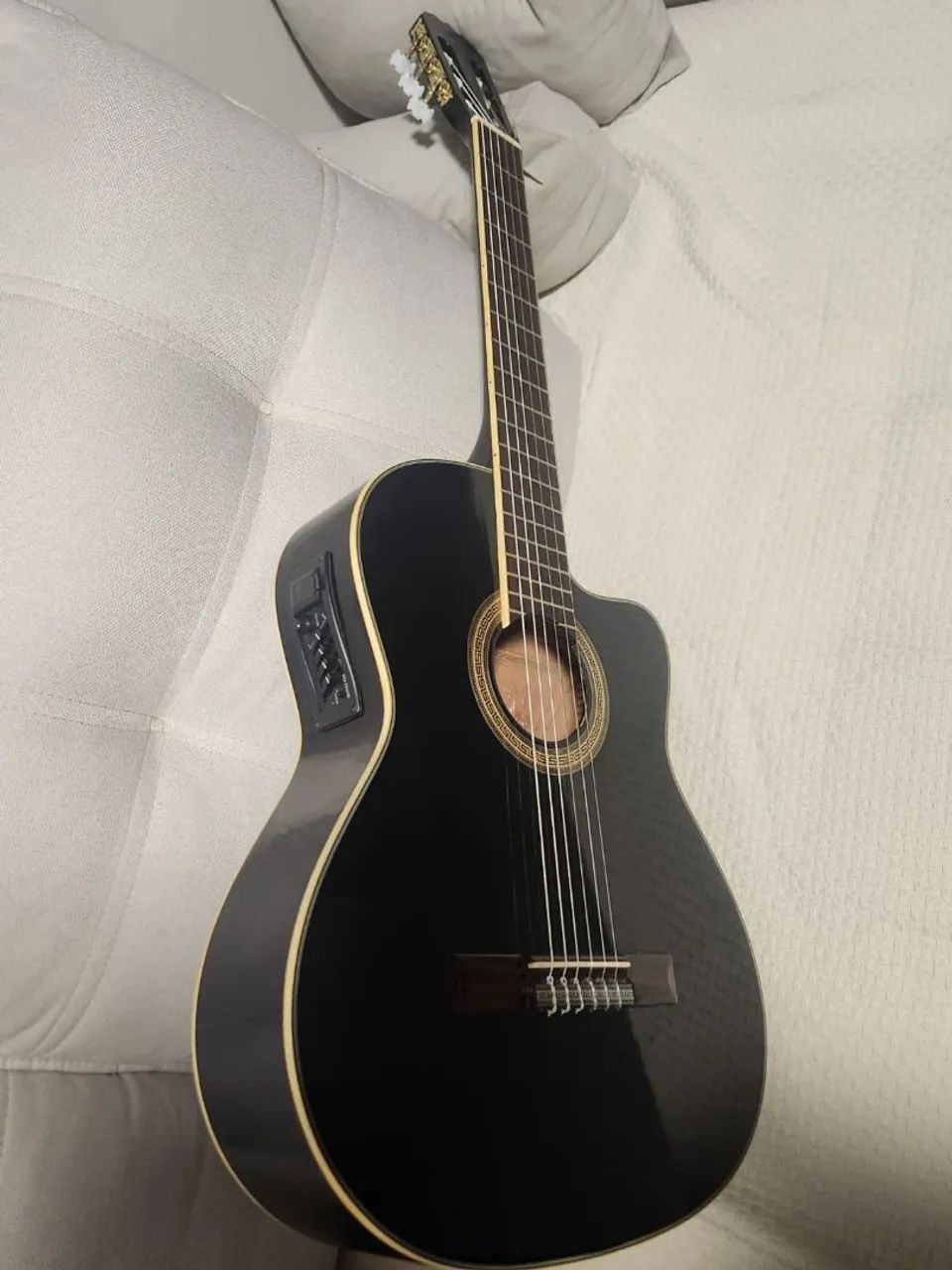 Violão Eagle CH800B Eletroacústico Nylon Preto - Excelente Estado | Som Encorpado - Foto 2