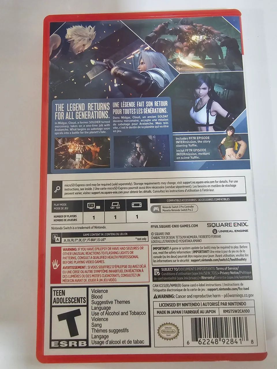 Final Fantasy VII Remake Intergrade. Jogo de Nintendo Switch 2. - Foto 5
