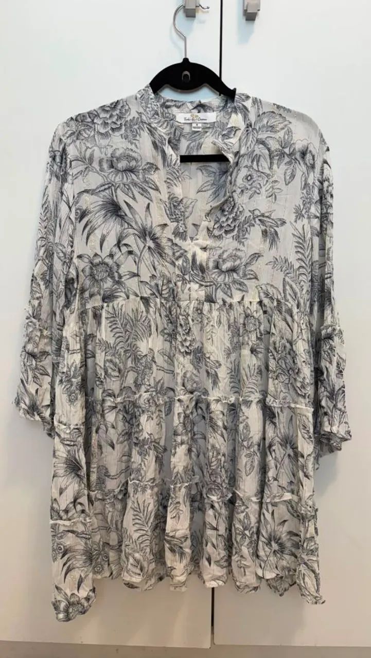 Vestido indiano estampado 