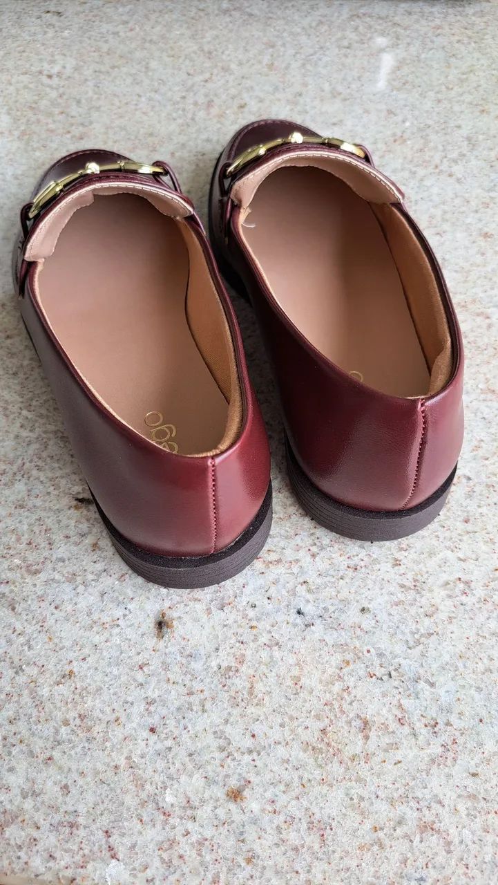 Mocassim prego cor marsala - Foto 3