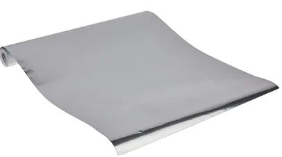 Papel Contact Metalizado Prata VMP-TAC 10m Autoadesivo Novo