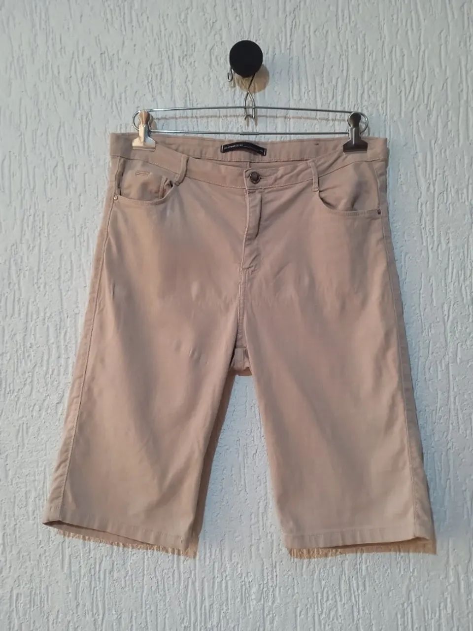 bermuda bege marfinno masculina tam 40