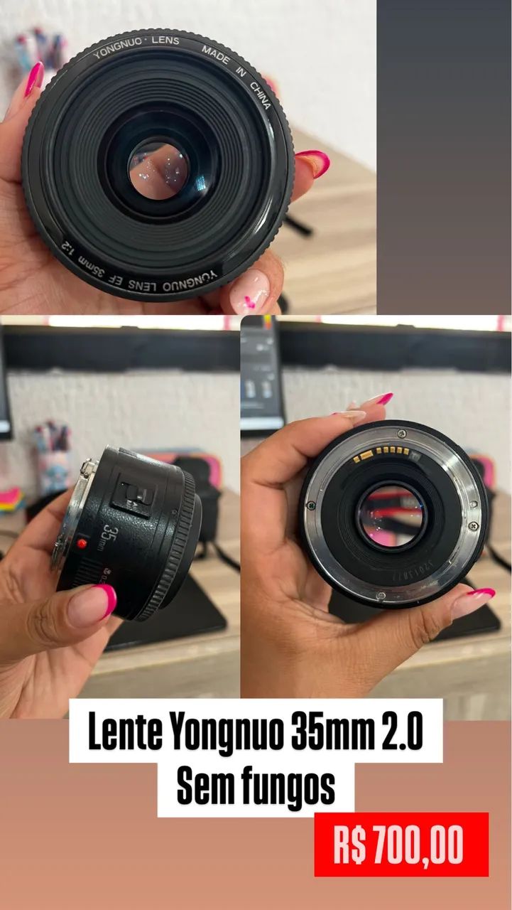Lente 35mm yongnuo 